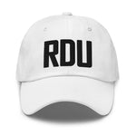 RDU Airport Code Embroidered Dad Hat Raleigh-Durham NC Morrisville North Carolina