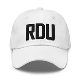 RDU Airport Code Embroidered Dad Hat Raleigh-Durham NC Morrisville North Carolina