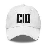 CID Airport Code Embroidered Dad Hat Cedar Rapids Iowa