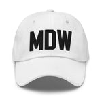 MDW Airport Code Embroidered Dad Hat Chicago Illinois