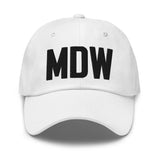 MDW Airport Code Embroidered Dad Hat Chicago Illinois