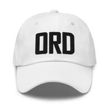 ORD Airport Code Embroidered Dad Hat Chicago Illinois