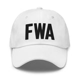 FWA Airport Code Hat Embroidered Hat Fort Wayne Indiana Dad Hat Travel Gift Baseball Cap Airbnb Host Gift Real Estate City Hats - CRE PYT