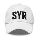 SYR Airport Code Hat Embroidered Hat Syracuse New York Dad Hat Travel Gift Baseball Cap Airbnb Host Gift Real Estate City Hats - CRE PYT