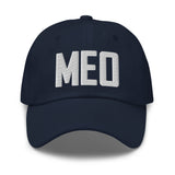 MEO Airport Code Embroidered Dad Hat OBX Outer Banks North Carolina
