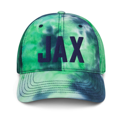 JAX Airport Code Hat Pastel Tie Dye Embroidered Baseball Hat Jacksonville Florida Travel Gift Large Letters Baseball Cap Airbnb Host Gift - CRE PYT