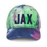 JAX Airport Code Hat Pastel Tie Dye Embroidered Baseball Hat Jacksonville Florida Travel Gift Large Letters Baseball Cap Airbnb Host Gift - CRE PYT