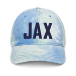 JAX Airport Code Hat Pastel Tie Dye Embroidered Baseball Hat Jacksonville Florida Travel Gift Large Letters Baseball Cap Airbnb Host Gift - CRE PYT