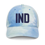 IND Airport Code Hat Pastel Tie Dye Embroidered Hat Dad Hat Indianapolis Indiana Travel Gift Large Letters Baseball Cap Airbnb Host Gift - CRE PYT