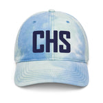 CHS Airport Code Hat Pastel Tie Dye Embroidered Hat Dad Hat South Carolina College of Charleston SC Lowcountry Travel Gift Airbnb Host Gift - CRE PYT