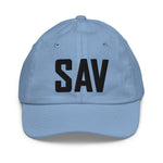 SAV Airport Code Hat Savannah Georgia Hilton Head Island South Carolina Youth Hat Embroidered Hat Travel Gift Baseball Cap City Hats - CRE PYT