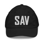 SAV Airport Code Hat Savannah Georgia Hilton Head Island South Carolina Youth Hat Embroidered Hat Travel Gift Baseball Cap City Hats - CRE PYT