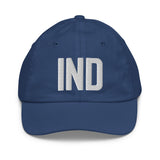 IND Airport Code Hat Youth Hat Embroidered Hat Indianapolis Indiana Travel Gift Baseball Cap Airbnb Host Gift City Hats - CRE PYT