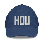 HOU Airport Code Hat Youth Hat Embroidered Hat Houston Texas Travel Gift Baseball Cap Airbnb Host Gift City Hats - CRE PYT