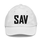 SAV Airport Code Hat Savannah Georgia Hilton Head Island South Carolina Youth Hat Embroidered Hat Travel Gift Baseball Cap City Hats - CRE PYT