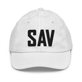 SAV Airport Code Hat Savannah Georgia Hilton Head Island South Carolina Youth Hat Embroidered Hat Travel Gift Baseball Cap City Hats - CRE PYT