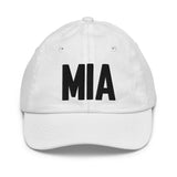 MIA Airport Code Hat Youth Hat Embroidered Hat University of Miami Florida Travel Gift Baseball Cap Airbnb Host Gift City Hats - CRE PYT