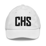 CHS Airport Code Hat Youth Hat Embroidered Hat South Carolina College of Charleston SC Lowcountry Travel Gift Airbnb Host Gift City Hats - CRE PYT